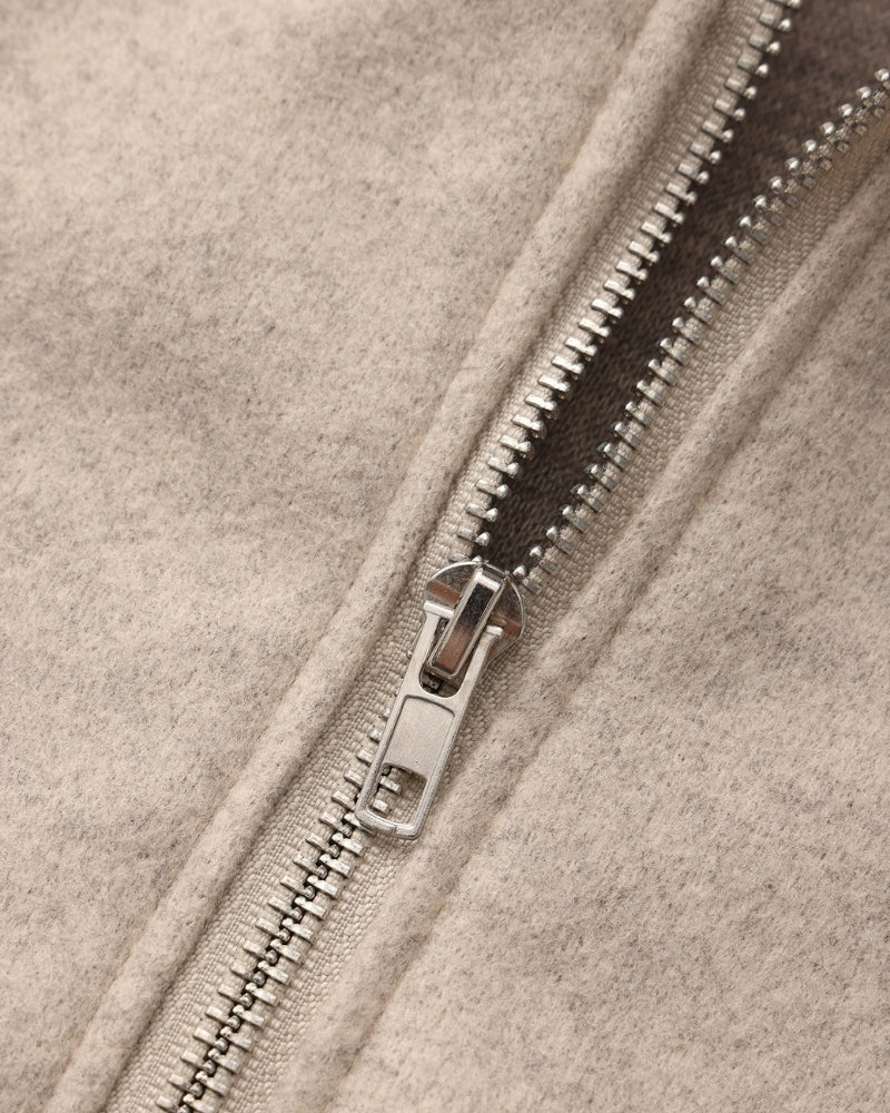 Marlow Wool Zip-Up Jacket with Hood