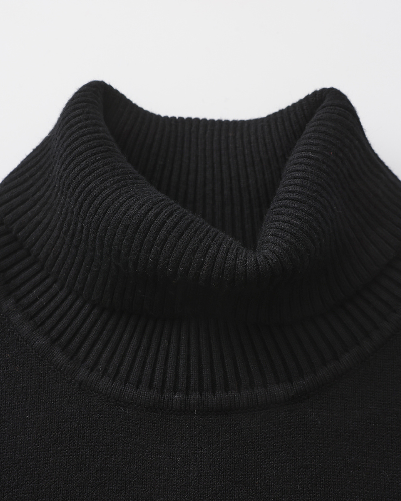 Merino Wool Turtleneck Sweater