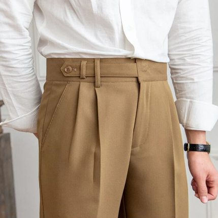 Slim-Fit Tailored Trousers