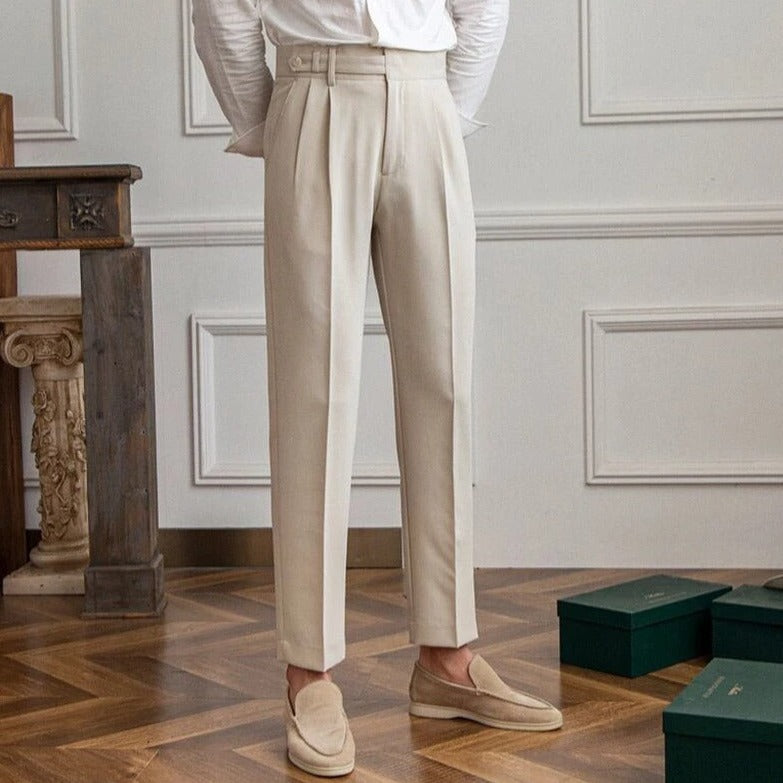 Slim-Fit Tailored Trousers