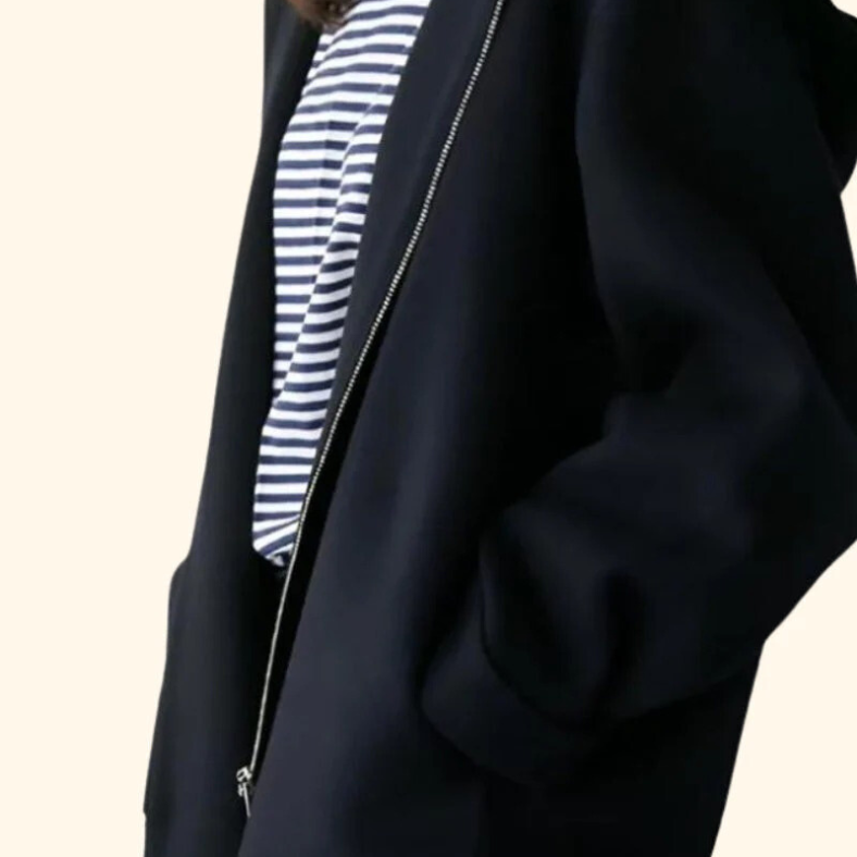 Marlow wool zip-up jacket with hood