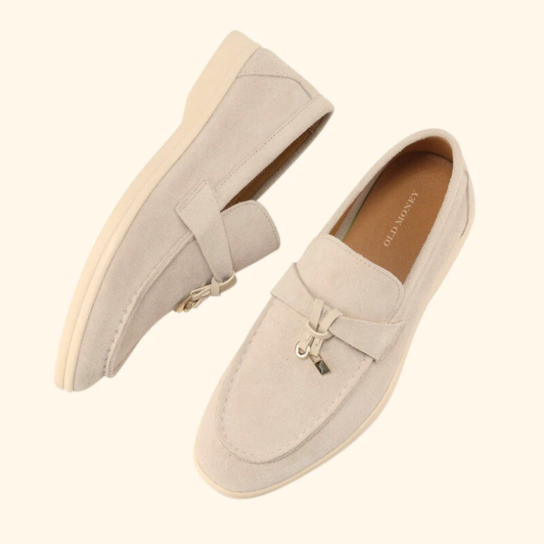 Women's suede loafers