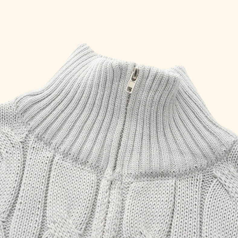 Half zip sweater