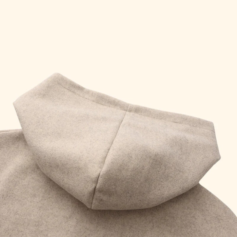 Marlow wool zip-up jacket with hood