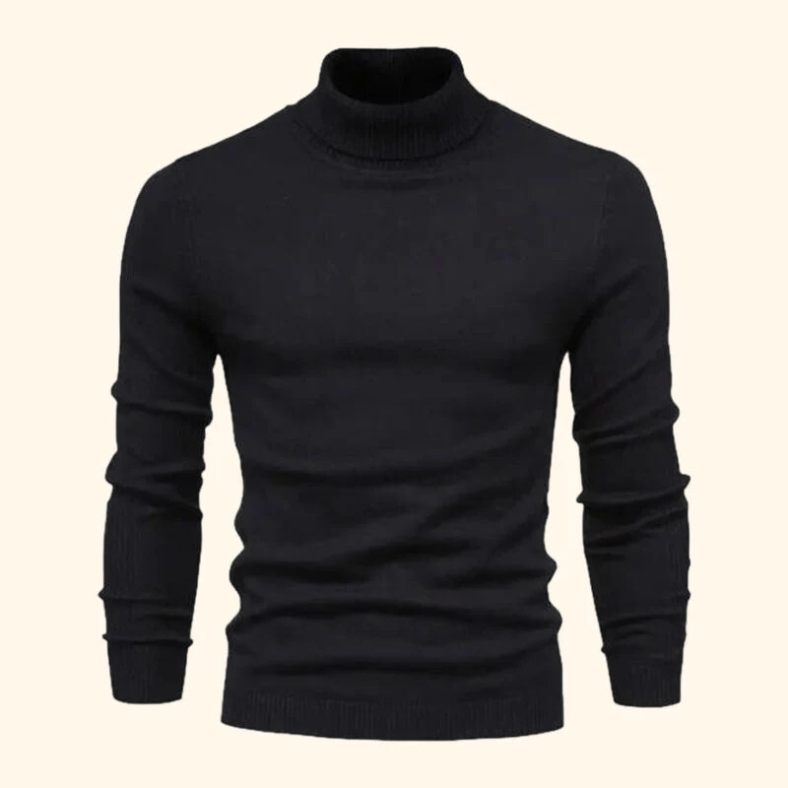 Merino wool turtleneck sweater