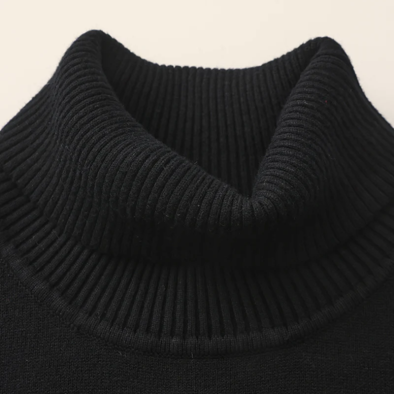 Merino wool turtleneck sweater