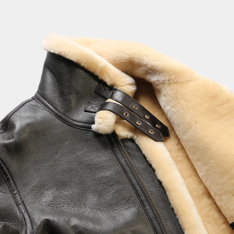Classic Sheepskin Aviator Jacket