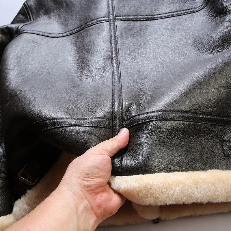 Classic Sheepskin Aviator Jacket