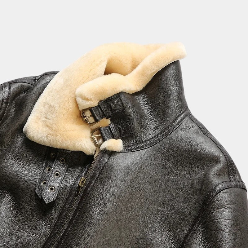 Classic Sheepskin Aviator Jacket