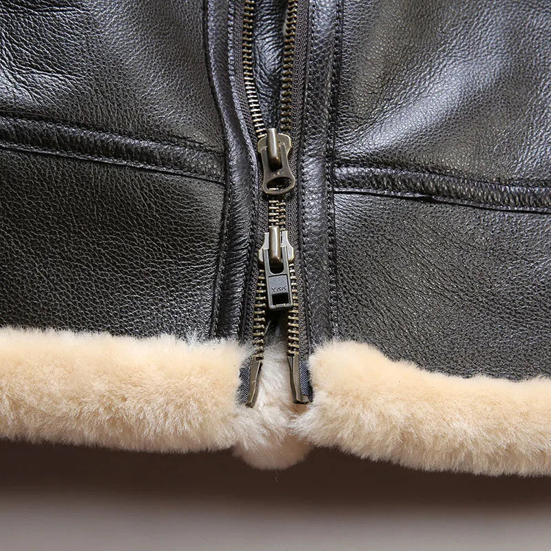 Classic Sheepskin Aviator Jacket