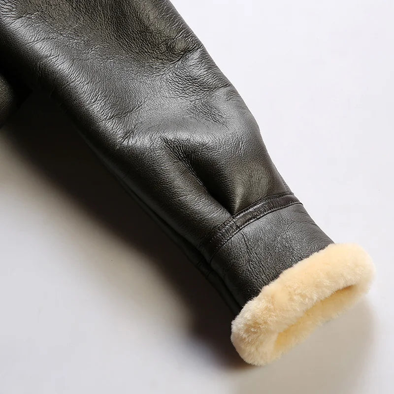 Classic Sheepskin Aviator Jacket