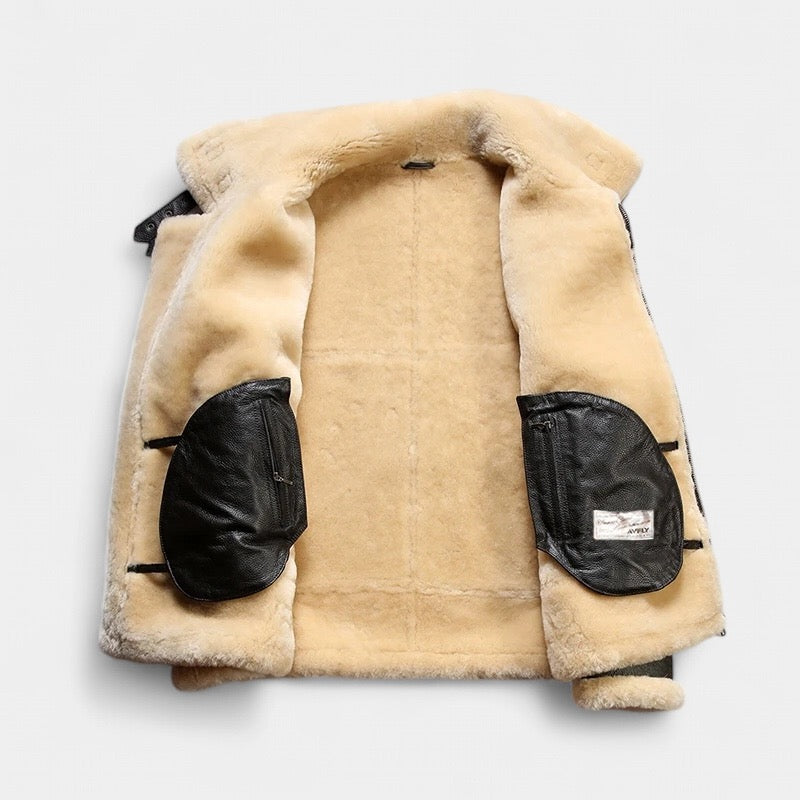 Classic Sheepskin Aviator Jacket