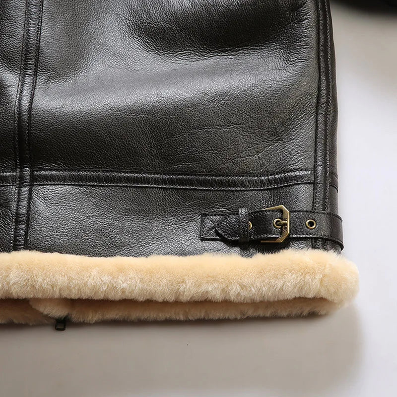 Classic Sheepskin Aviator Jacket