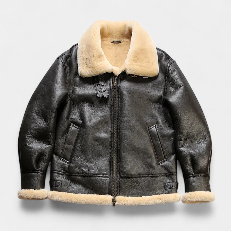 Classic Sheepskin Aviator Jacket