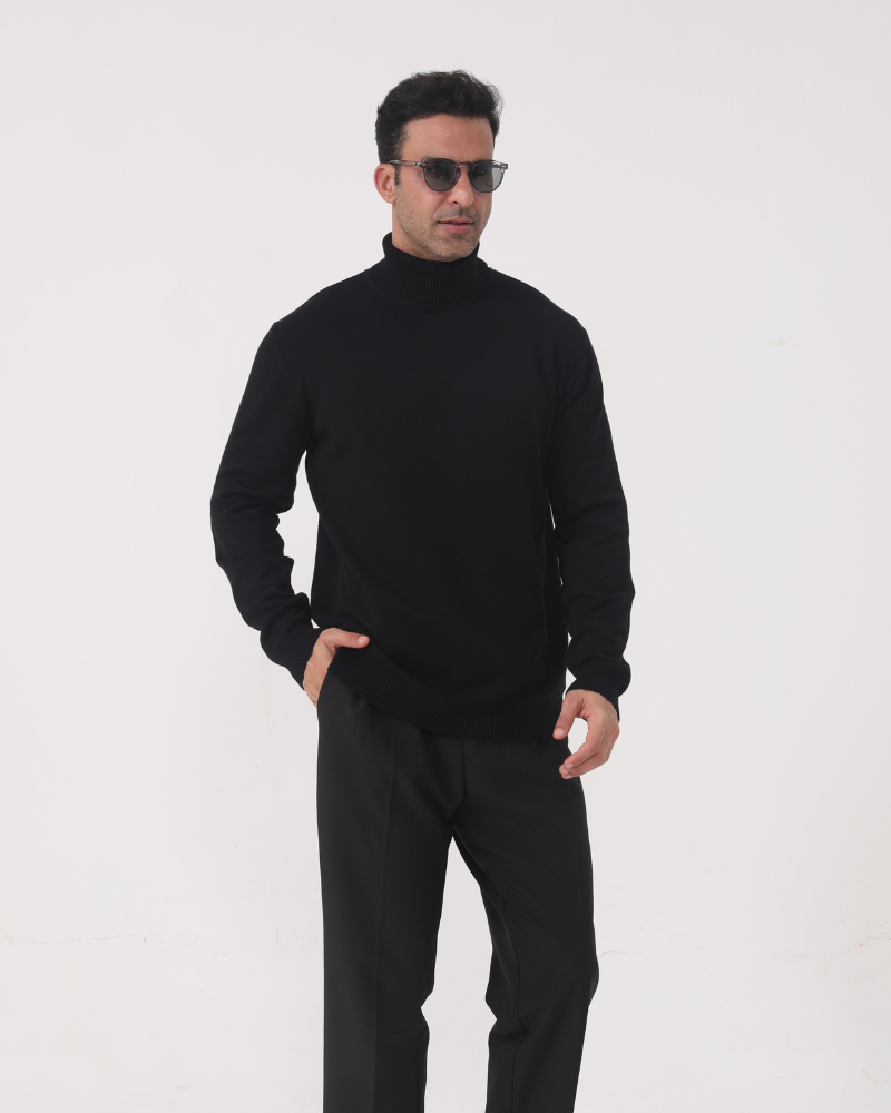 Merino Wool Turtleneck Sweater