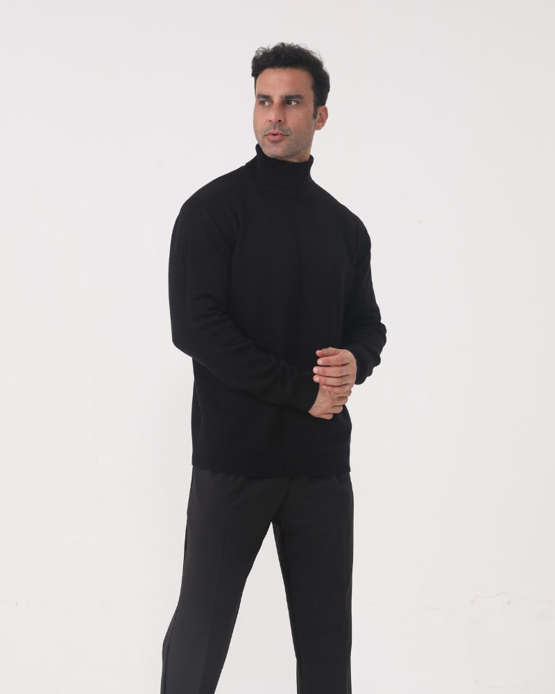 Merino Wool Turtleneck Sweater
