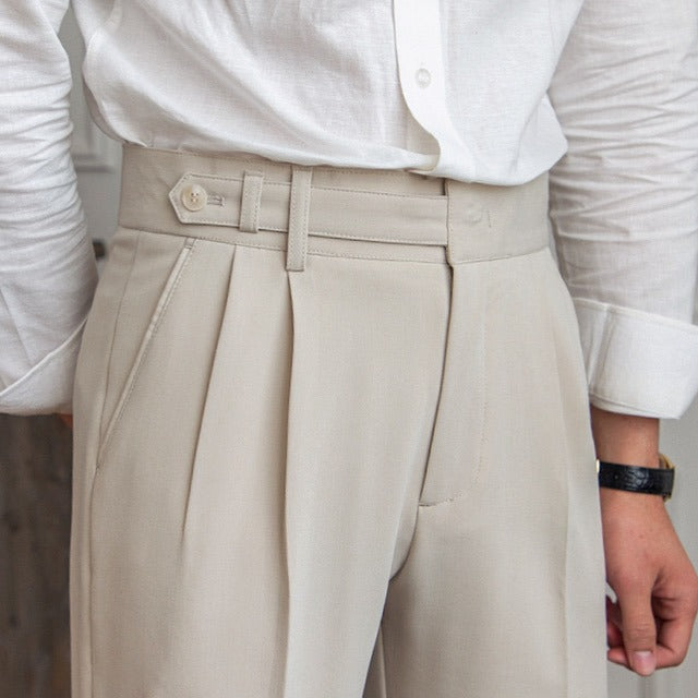 Slim-Fit Tailored Trousers