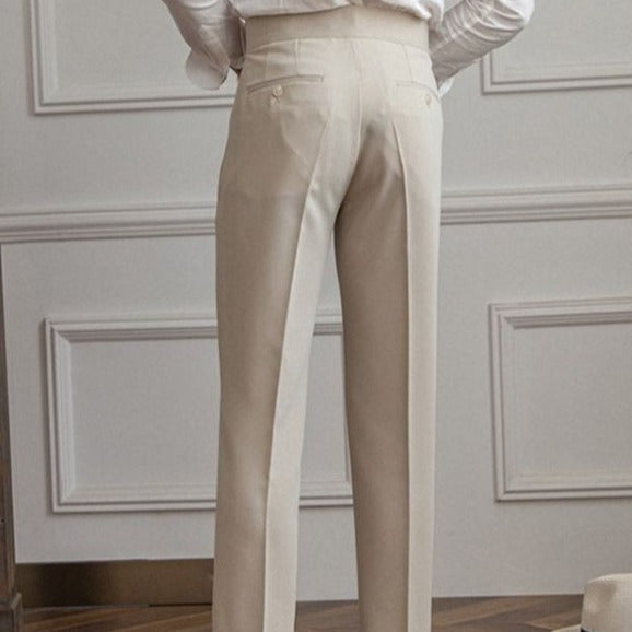 Slim-Fit Tailored Trousers