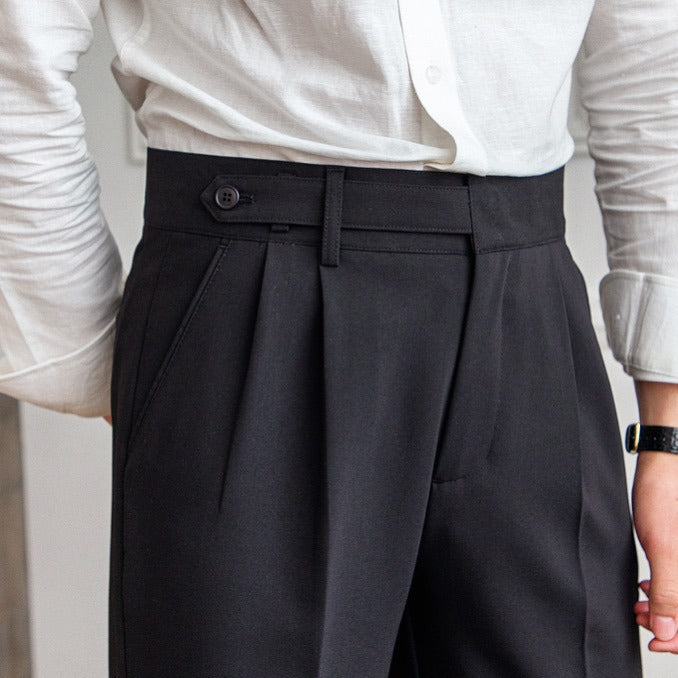 Slim-Fit Tailored Trousers