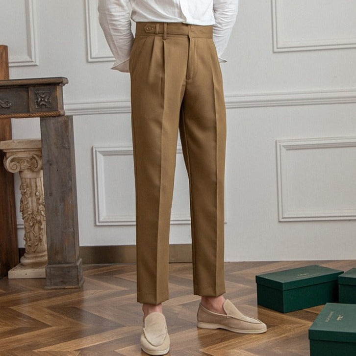 Slim-Fit Tailored Trousers