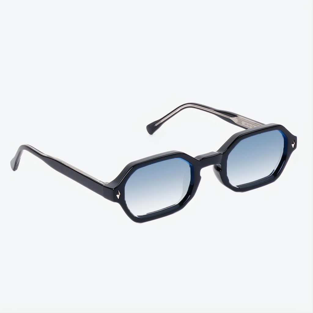 Transparent Blue Sunglasses