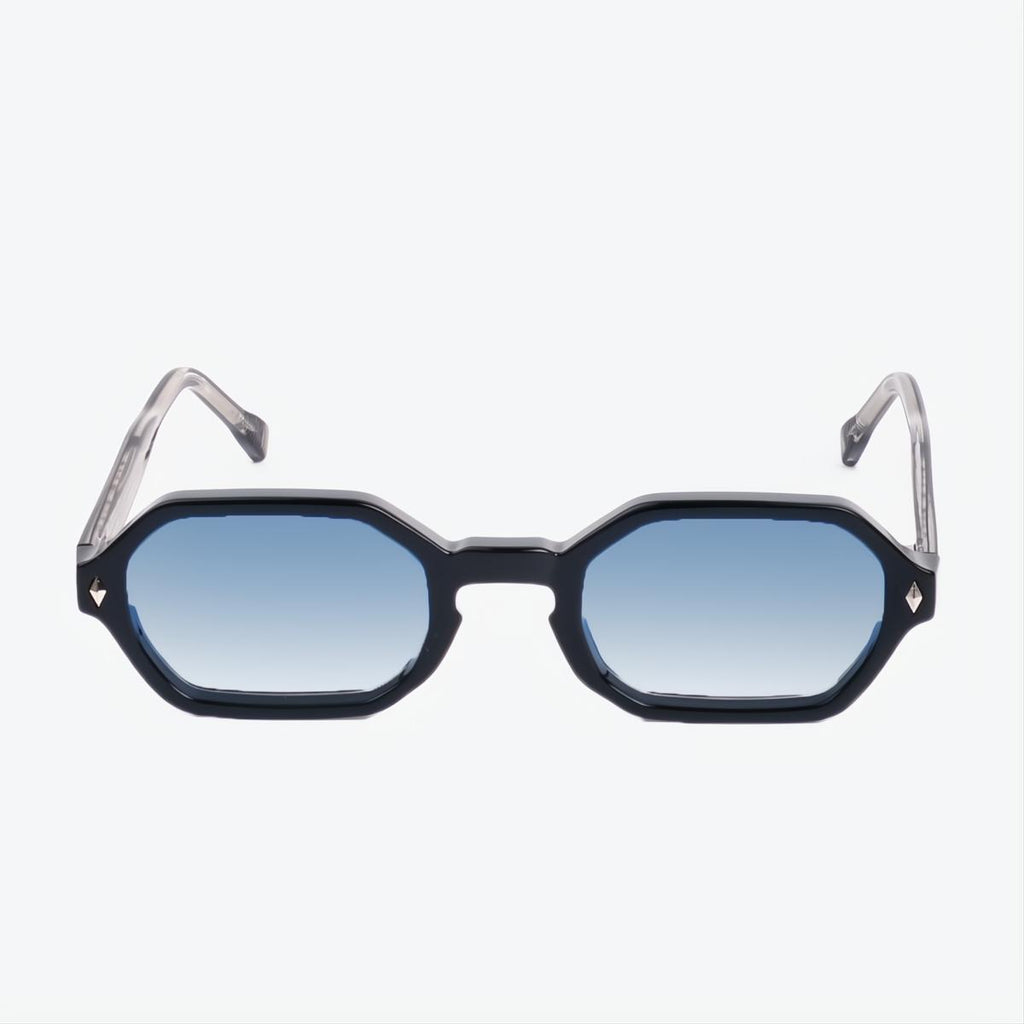 Transparent Blue Sunglasses