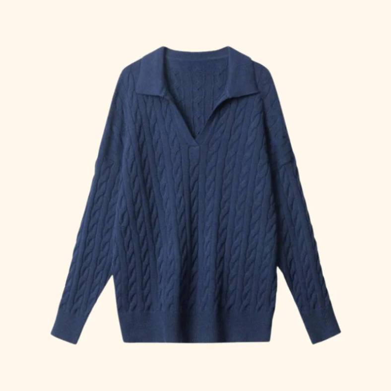 Wool v-neck sweater,knit