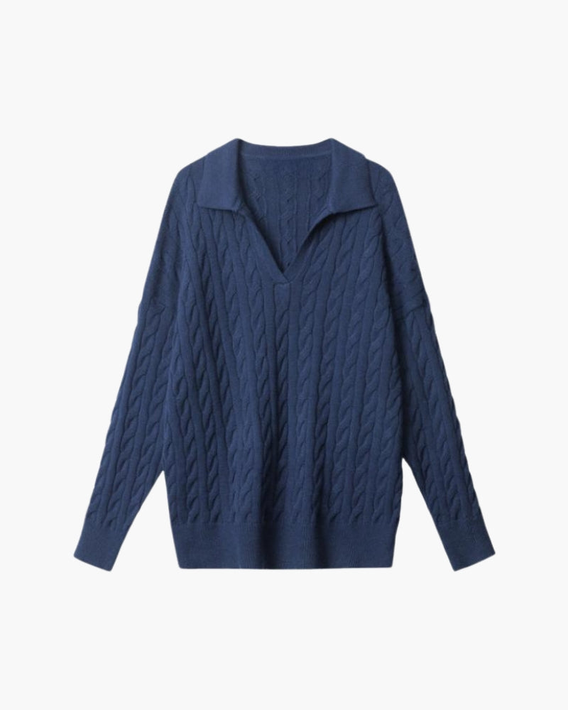 Wool V-Neck Sweater,Knit